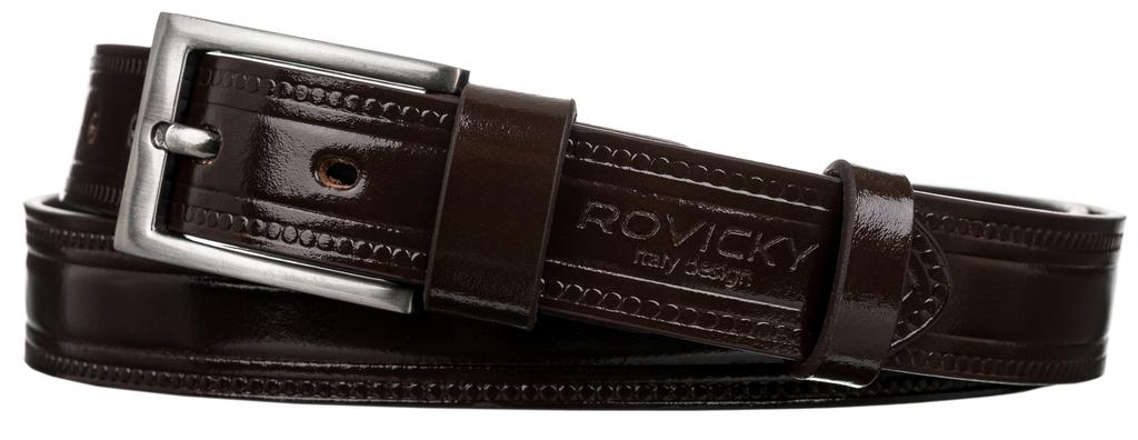M LEATHER BELT WAS PLW-R-7 95 BROWN