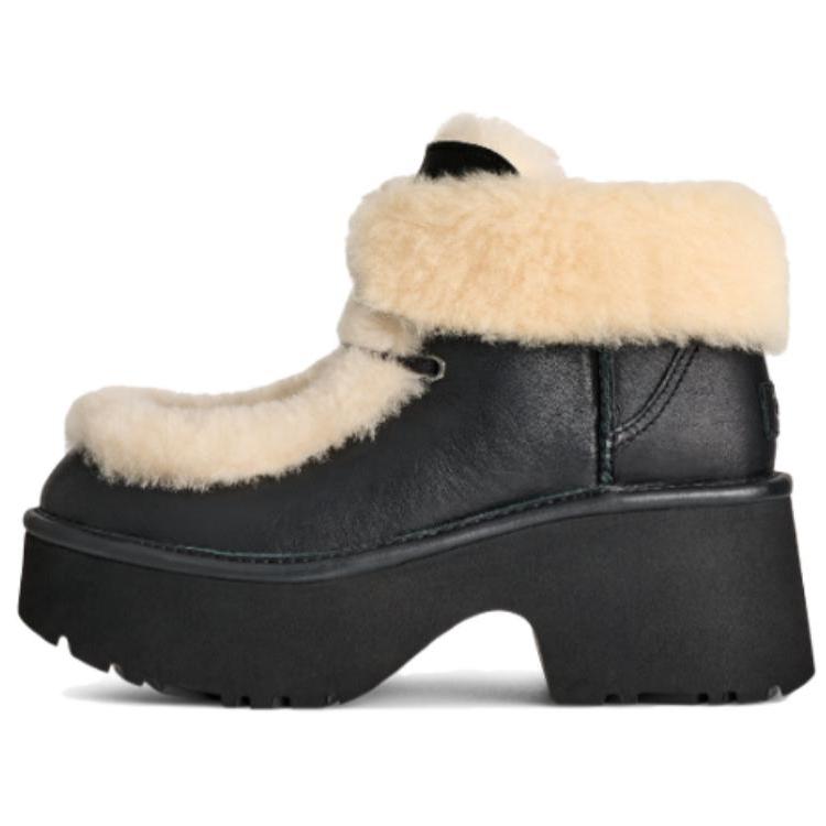 

UGG Классические Новинка Кожа Мода Простые Короткие Ботинки 7 См Женские ботинки Черные 1176110-BLK 40