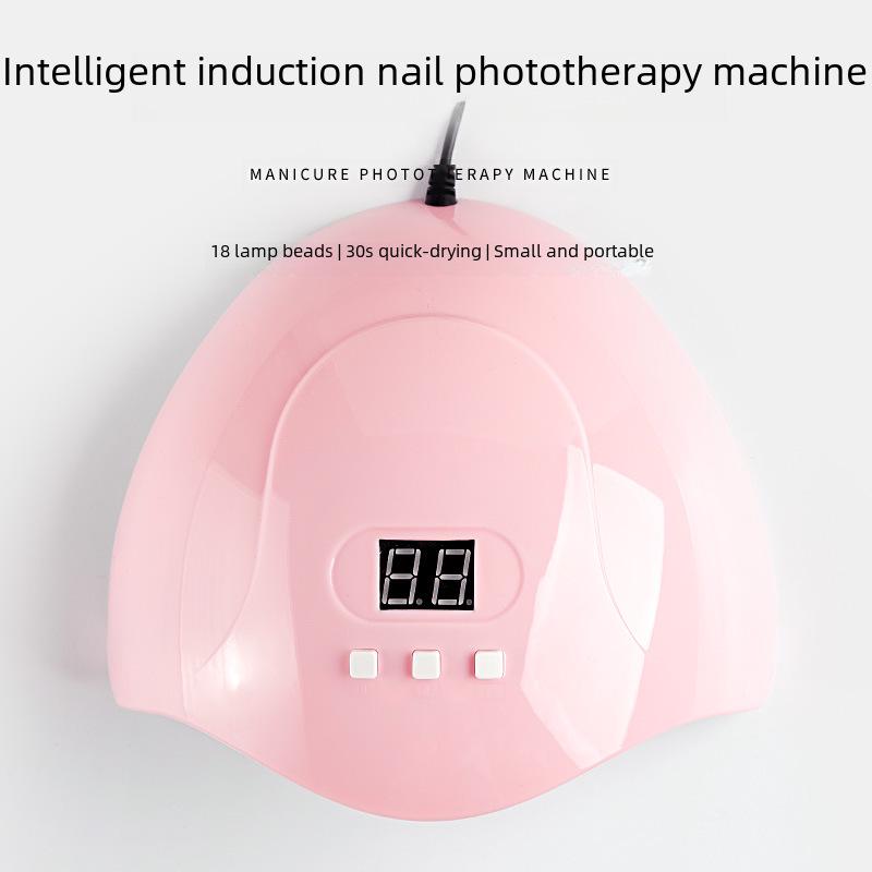Rosa LED Nail Art Schnelltrocknerlampe - Sanftes Trocknen für den Heim- und Salongebrauch