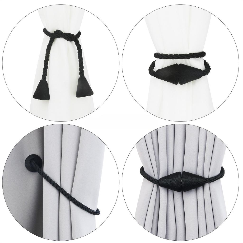 1/2PCS Modern Magnetic Curtain Laces Strong Magnetic Curtain Clip Hanging Ball Fashionable Home Curtain Decoration
