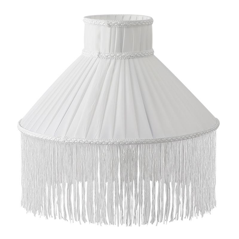 Lampshade E27 Minimalist Fabric Tassel Lamp Cover Dining Living Room Bedroom Table Lamp Shade Chandelier Floor Lamp Wall