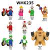 WM6235 Super Mario Building Blocks Set - Collectible Mini Figures Puzzle Toy, 8+