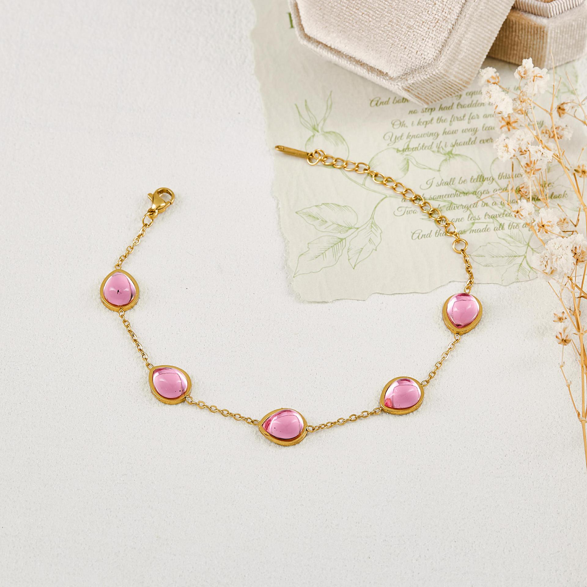 Trendy Geometric Crystal Bracelet: Versatile, Fresh, and Literary-Inspired