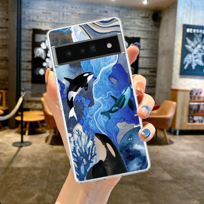 

Orca ocean lovely killer whale Phone Case For Google Pixel 9 Pro XL 8 7 6 Pro 8A 7A 6A 5 4 5A 4A 3A XL 5G Soft TPU Clear Cover Pixel 9 Pro
