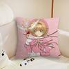 Clasic Comic C-Cardcaptor Sakura Cushion Cover Living Room Headboard Bedroom Office Cushion Cushion Sofa Nap Time Pillow Case