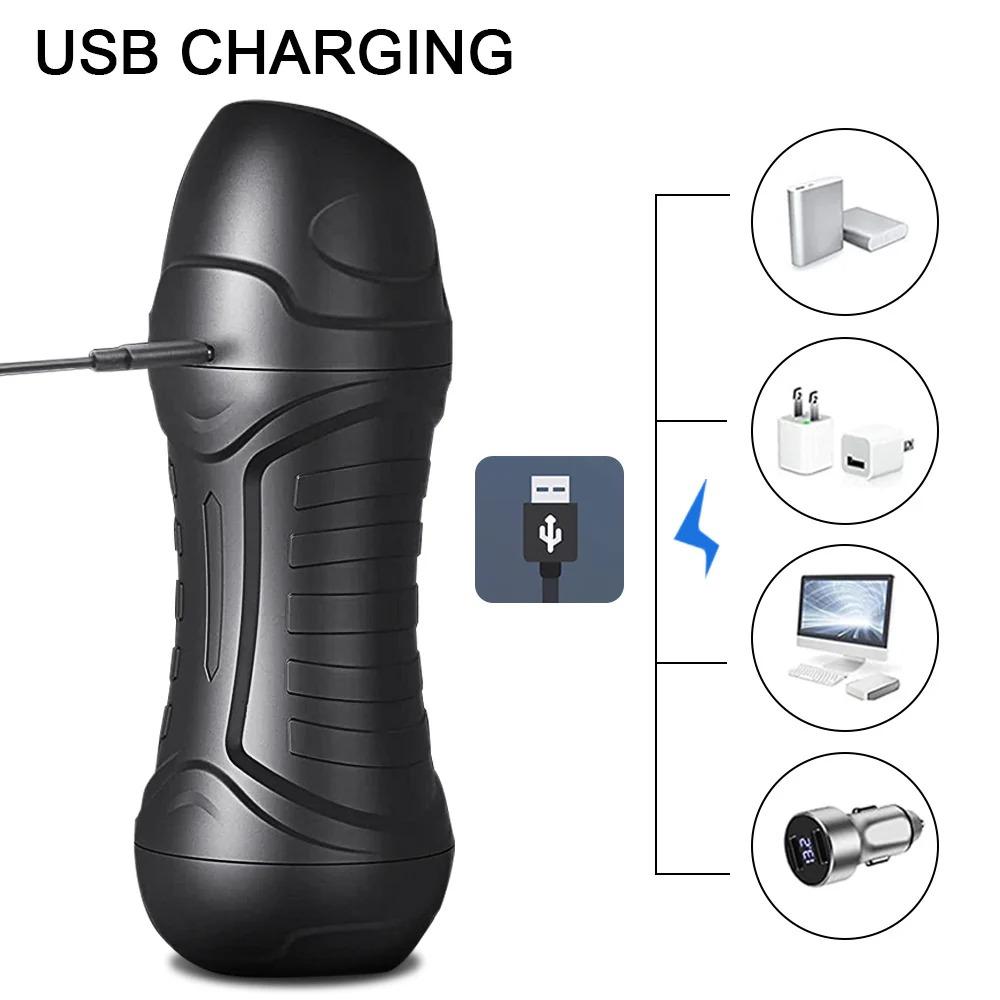 Automatic Male Masturbator Vibration Blowjob Sucking Machine Silicone Vagina Masturbation Cup Sex Toys Adult Goods for Men