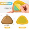 4 Pairs Leather Boots Heel Inserts Grips Pads Liner Cushions Brown For Women/Men