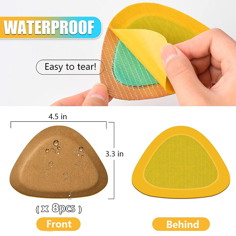 4 Pairs Leather Boots Heel Inserts Grips Pads Liner Cushions Brown For Women/Men
