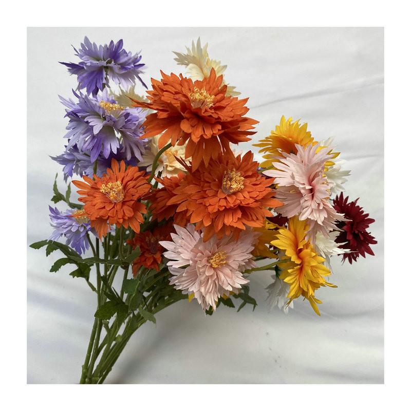 Flower Artificial Bouquet With 5 Prong Fabric Home Wedding And Decoration Hotel