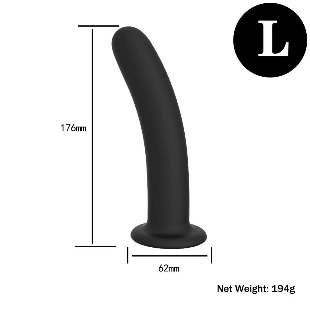 Adjustable Silicone Strap On Harness with Slim Dildo Set, Beginner Pegging Dildo Panties for Women Men Couples, Soft Purple Stra