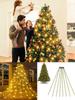 Christmas Tree String Lights with Green Ring Usb Charge Christmas Lights Waterproof String Light for Outdoor Indoor Xmas Decor