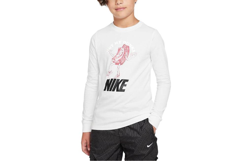 Nike Kids T Shirts Crew Neck Moderate FD3990-100