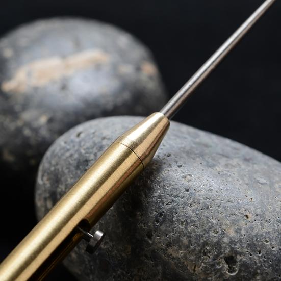 Portable Metal Rust-proof Spring Retractable Push-Pull Toothpick Fruit Fork