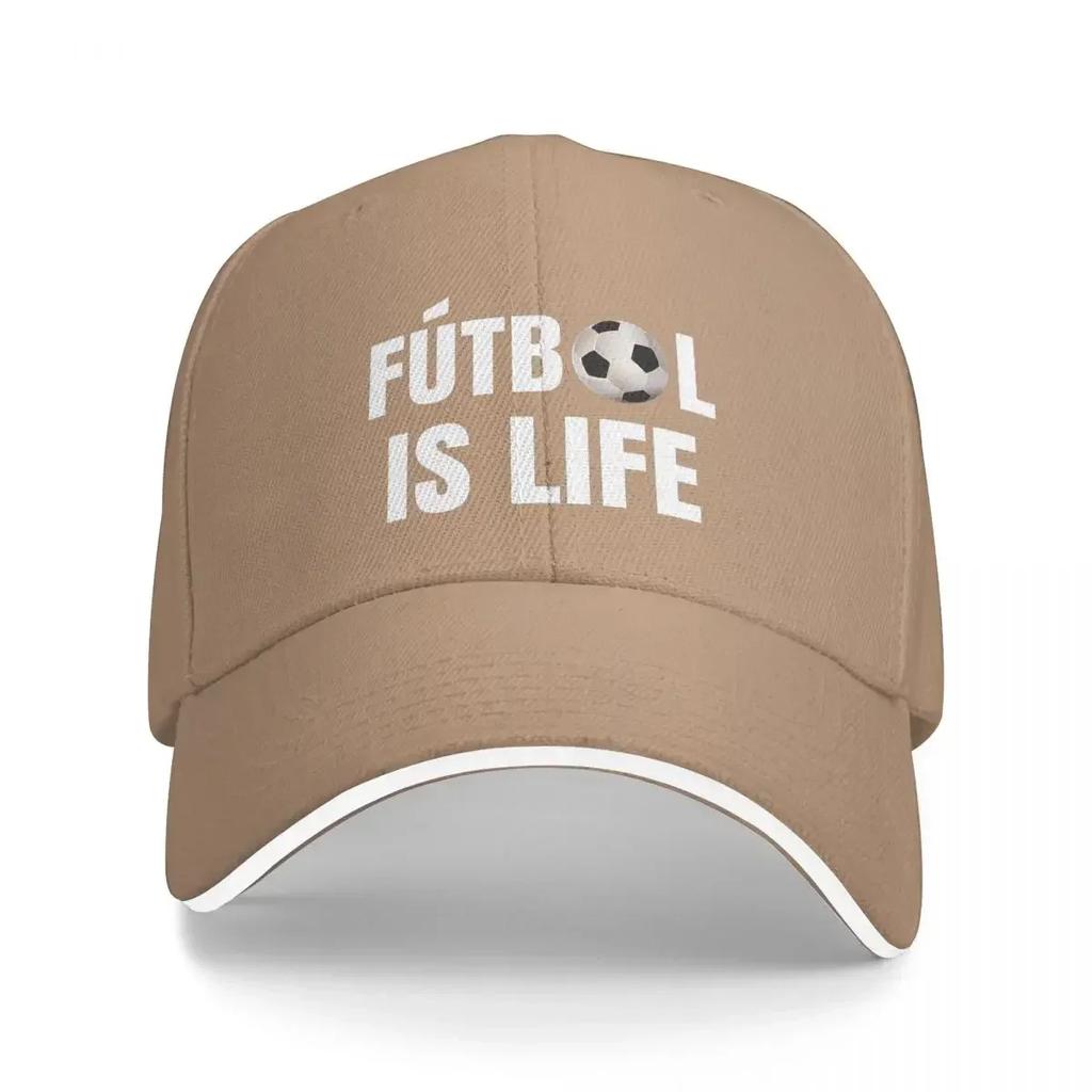 Futbol Is Life Soccer Lover Football Fan Cap Fashion Casual Baseball Caps Adjustable Hat Hip Hop Summer Unisex Baseball Hat