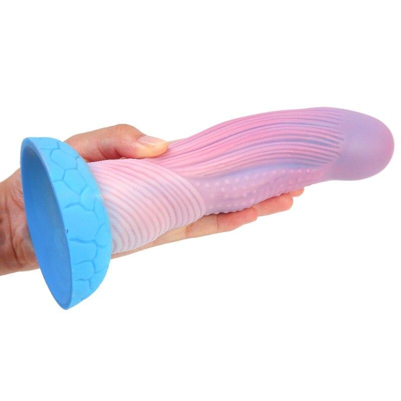 Silicone Anal Plug Soft Dildo Anal Dilator Female Masturbator Adult Sex Toy Big Dick Realistic Penis Strap On Cock