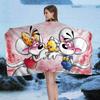 Character D-Diddls Cut Microfiber Blanket Quick Drying Beach Towels Oversized Printing Super Absorbent Pool Towel Blanket