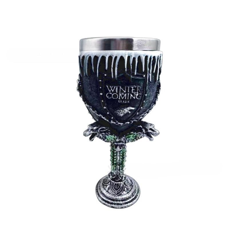 

Кружка-скелет Хелловін та Великдень Персоналізований Експонат, Нержавіюча Сталь Келих для Вина Ручна Робота Експонат Model D