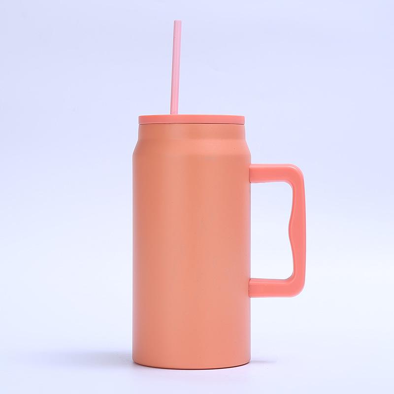 50oz Leak-Proof Portable Straw Cup: Ideal for Hot & Cold Drinks, Outdoor Activities, and Car Use