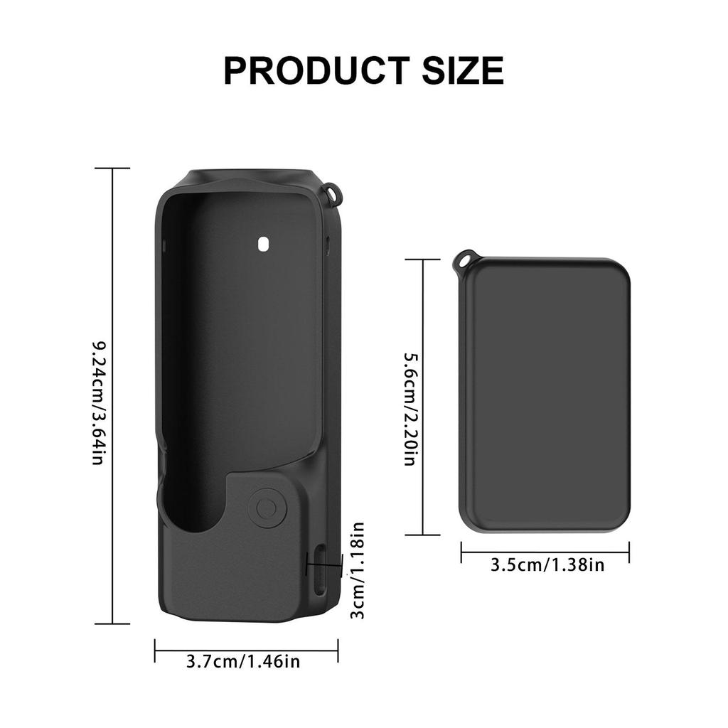 Protective Case for Pocket 4 Action Camera Silicone Cover Camera Dustproof Waterproof Silicone All Round Sleeve Cover