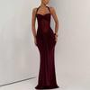 Women's 2025 Backless Bodycon Ruched Dress