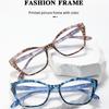 Kunststoff Lesebrille für Herren Große Katzenaugen Modische Weitsichtigkeitsbrille für Damen Blaulichtfilter Brille Alterssichtigkeit +1+1.5+2.0+2.5+3.0+3.5+4.0