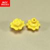 28pcs\lot MOC Bricks Flower Rose with Pin Fit with 93081c Friends Accessories Building Blocks Toys Kids Gifts