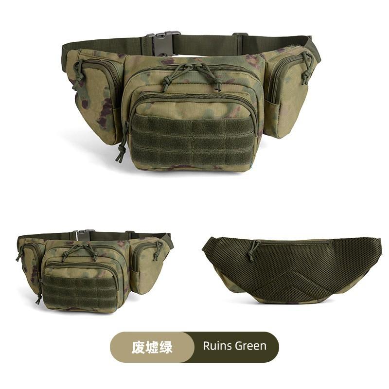 

New Outdoor Fishing Roadbag Cycling Hiking Single Shoulder Crossbody Sports Bag Multi Functional Camouflage Tactical Waist below 20L