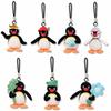 12cm Anime Pingu Penguin Family Flower Language Series Cactus Sunflower Cute Doll Backpack Pendant Trendy Toys Periphery Gifts