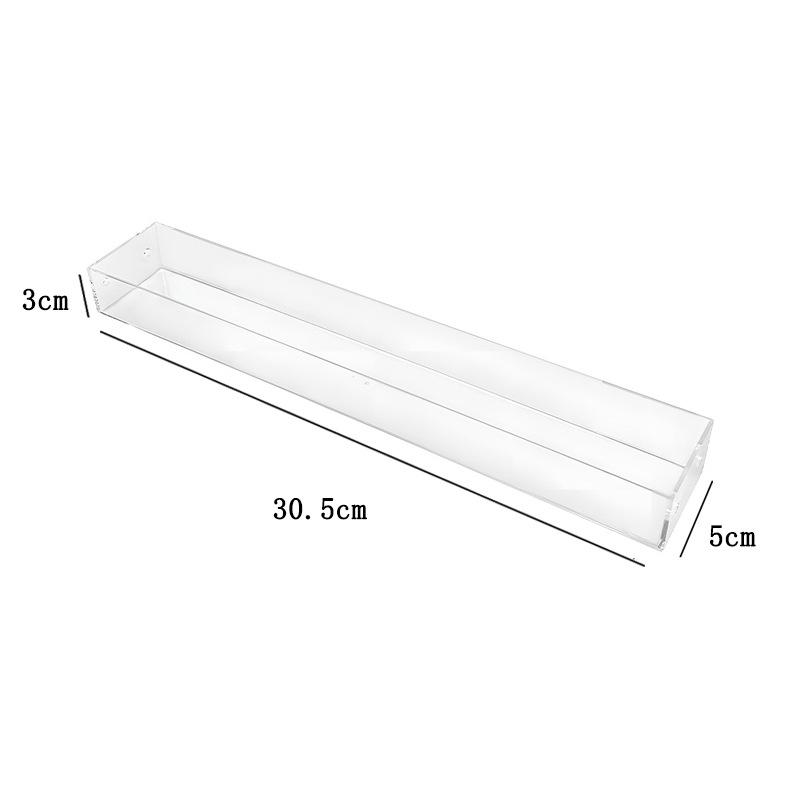 Transparent Acrylic Figure & Badge Display Stand with Wall-Mounted Storage PET 4.7cm without film