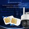 HIKVISION T1S4M 4G Solar AI PTZ Sicherheitskamera mit 360° Nachtsicht CN-Stecker (Adapter enthalten)