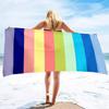 Oversize Ręcznik Plażowy Pluszowy Grubość Duży Ręcznik Basenowy, Pasiasty Szybkoschnący Ręcznik Pływacki Miękki Chłonny Bez Piasku Ręczniki Kąpielowe