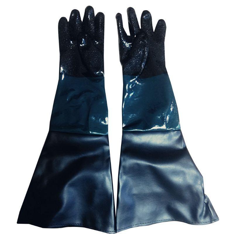 Rubber Sand Sandblasting Gloves For Sandblast Cabinets Safety