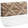 Set of Vinyl Tiles with Decor for Kitchen or Bathroom Wood Panel Pattern 6X60X30 Cm
