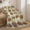 Vintage Crown Pattern Blanket Bedroom Blanket for Livingroom Couch Lunch Break Soft Throw for Friend's Festival Gift