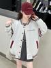 Girls' Spring/Autumn Baseball Jacket 2025: Trendy Loose-Fit Coat for Big Girls