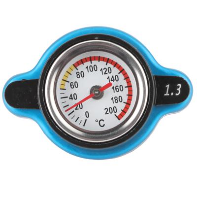 Universal Thermostatic Radiator Cap Water Tank Cover Leakproof WTemperature GaugeBig Head 1.3bar