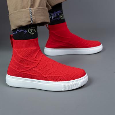 Women’s Moccasins Loafers Casual Slip On High-top Walking Shoes Summer Men’s Slip-ons Lightweight Socks Shoes for Boy Large Size 36-46