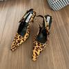 2024 Women Shoes Pumps Fashion Spring Pointed Toe Female Footwear Summer Shallow Slingbacks Sandals Ladies High Heels Shoes