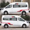 4 Stück Vinyl Grafik Aufkleber Aufkleber für Ford TRANSIT LWB Caravan Trailer Camper Van