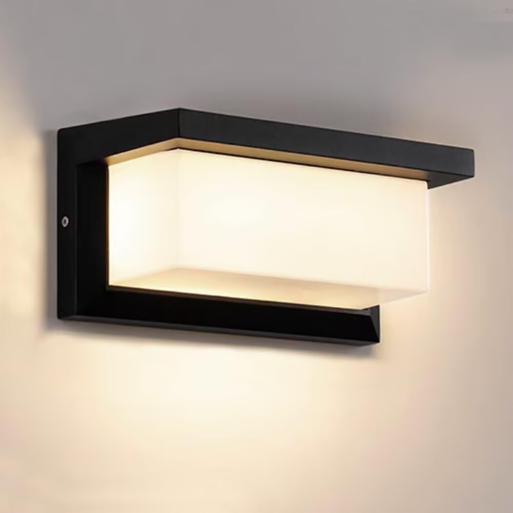 

Светильник для прихожей ALLUCK с датчиком движения, уличный светильник на столбе ворот, настенный светильник, светильник для коридора, автоматическое включение, герметичный водонепроницаемый IP65, для помещений/улицы