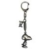 Crafts Snoopy Cast Keychain Silver Full Silver 10cm [Ushikubo Co.] SN-047