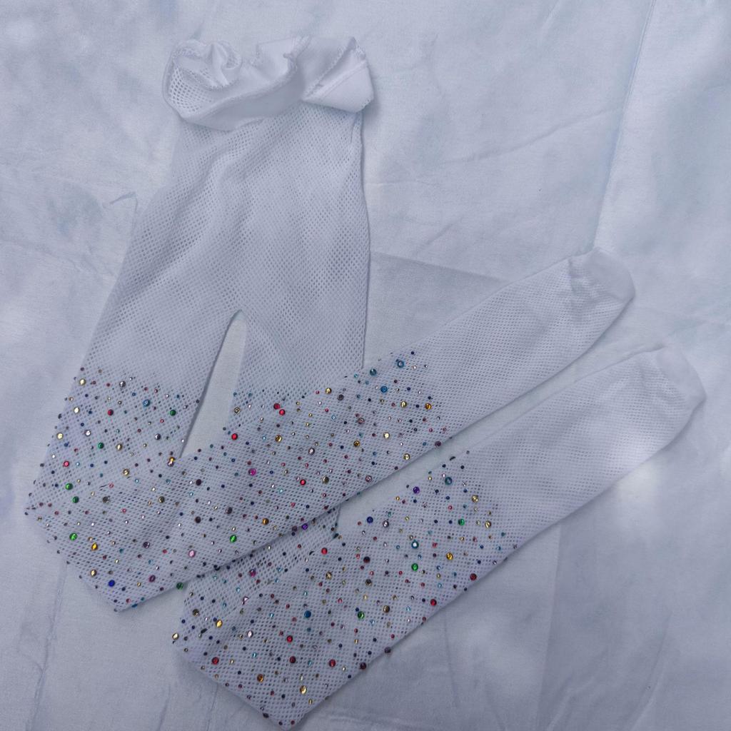 Rhinestone Fishnet Toddler Socks: Fashionable European & American Style