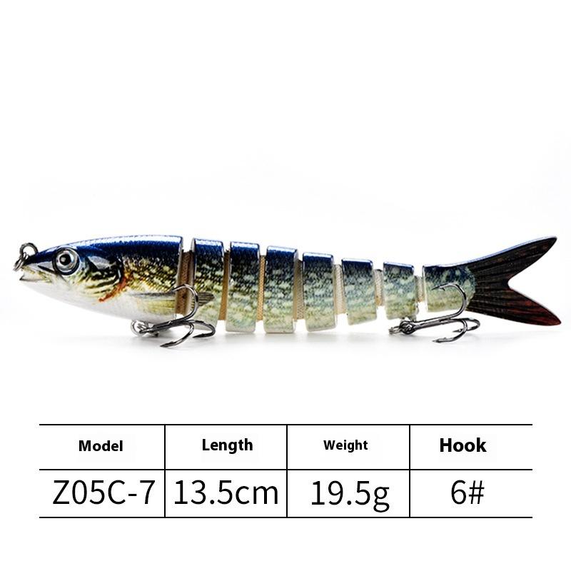 Section Luya Bait 8 Fish Freshwater Sea Fishing Bait Hard Bait Luya Bait Long Throw