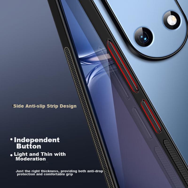 Huawei P50 Phone Case, P50e Protective Cover, AG Frosted Lens Integrated Full Protection Shockproof Soft, HUAWEI Simplen, Outer Case in Sapphire Blue