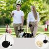 1Pc Silicone Pet Treat Pouch, Portable Travel Training Bag Round Silicone Snack Bag for Dogs and Cats Pet Accessories