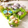 Easter Egg Basket Colorful Kids Easter Basket Felt Gift Bag 3d Easter Tote Bag For Kids Party
