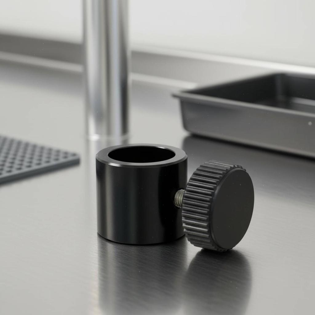 32 Mm Microscope Collar Sturdy Metal Microscope Stand Clamp Band Laboratory Equipment Focusing Rack 360 Degree Rotation