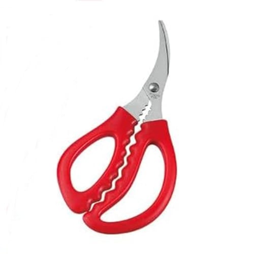 Kompakte Krabbenschere, 1 Stück (Rot oder Schwarz, Farbe nicht verfügbar), Echo Metall, Ideal zum Schneiden von Krabben, Leicht Druck auszuüben, Leicht zu tragen und zu verstauen