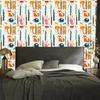 Joyful forest animals wallpaper for living room and bedroom 50x1000