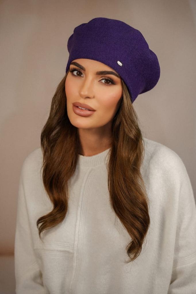 Women' Winter Wool Beret Purple - Kiang